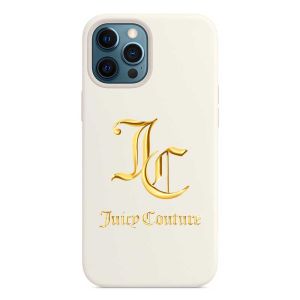 Juicy Couture Vintage JC Logo iPhone Case White/Gold