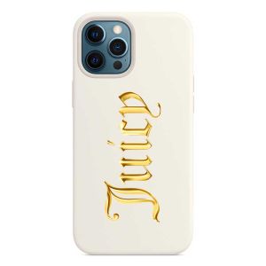 Juicy Couture Vintage Juicy iPhone Case White/Gold